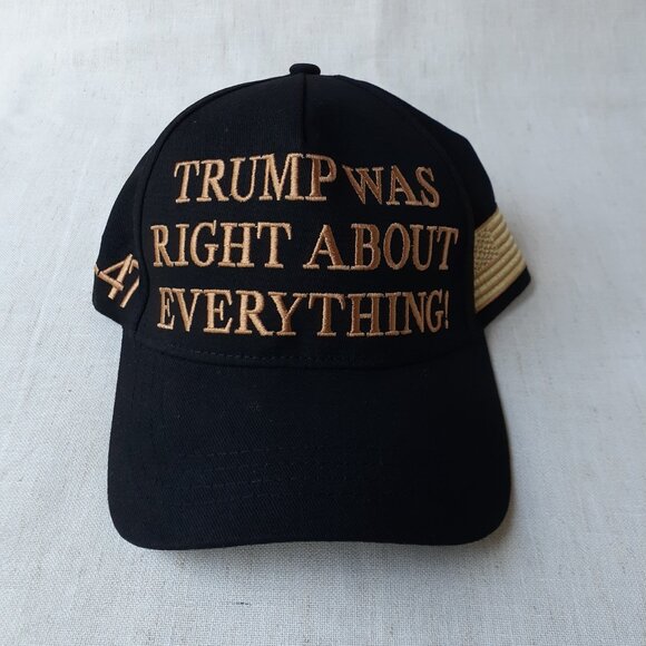 New Trump Was Right About Everything - 45-47 - Black Baseball Cap - Adjustable F - Picture 11 of 11